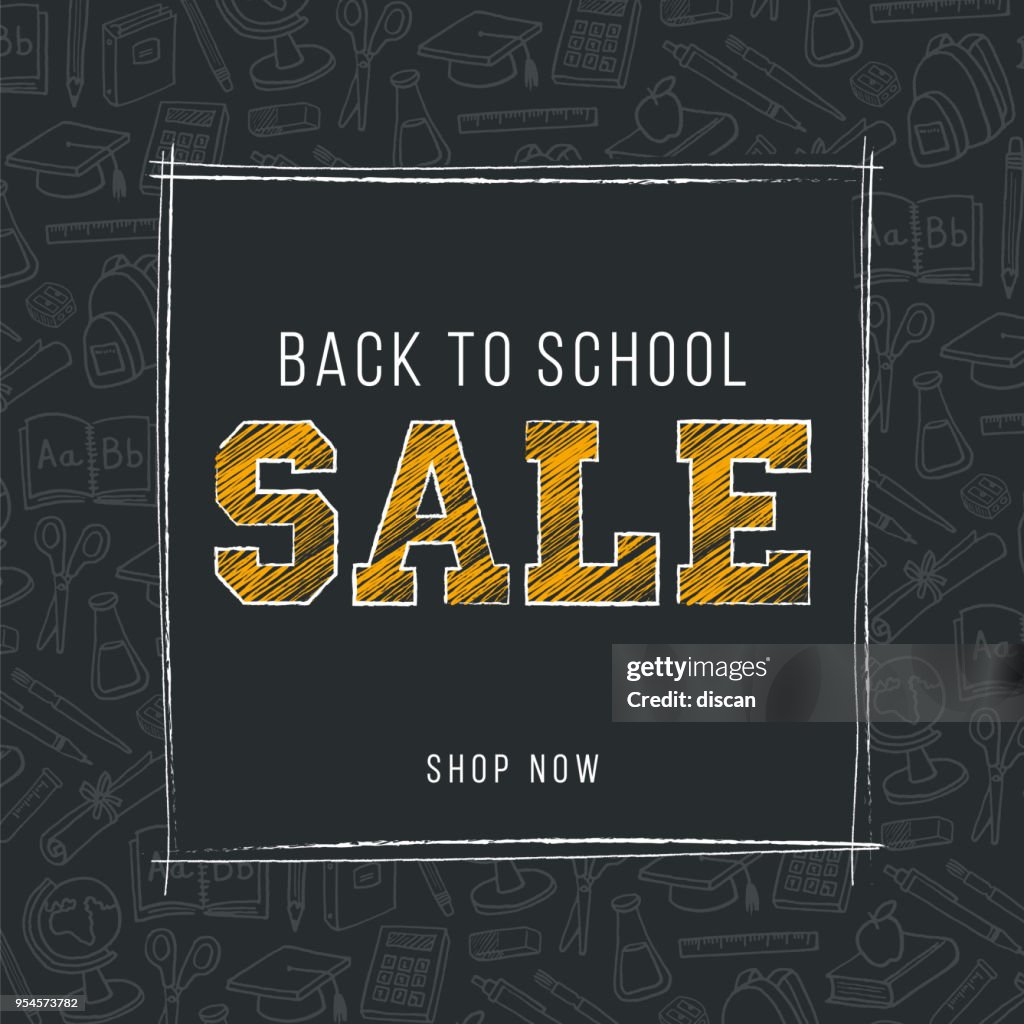Back To School Background for advertising, banners, leaflets and flyers