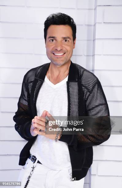Chayanne attends the Di Que Sientes Tu new video preview, and Desde El ALMA Tour dates at Cobb CineBistro at CityPlace Doral on May 3, 2018 in Doral,...