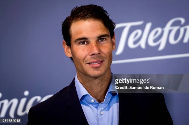 Rafa Nadal during the 'Tecnologia Y Deporte' Forum in Madrid on May 4, 2018 in Madrid, Spain.