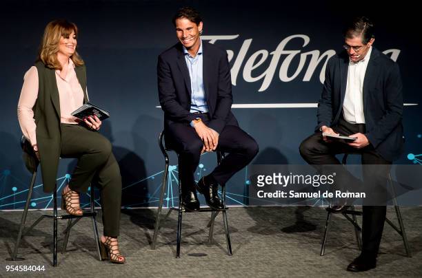 Rafa Nadal during the 'Tecnologia Y Deporte' forum in Madrid on May 4, 2018 in Madrid, Spain.