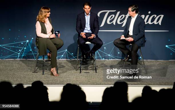 Rafa Nadal during the 'Tecnologia Y Deporte' forum in Madrid on May 4, 2018 in Madrid, Spain.