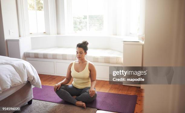 yoga is a great way to relax - mapodile stock pictures, royalty-free photos & images