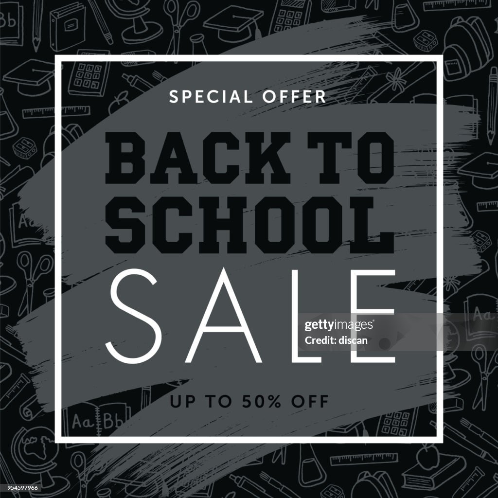Back To School Background for advertising, banners, leaflets and flyers