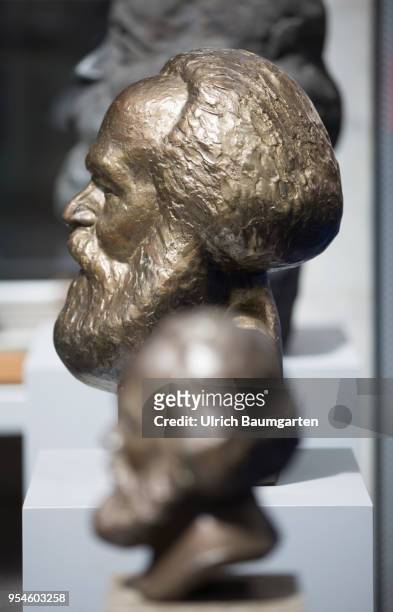 Karl Marx - portrait busts in the House of History of the Federal Republic of Germany in Bonn.
