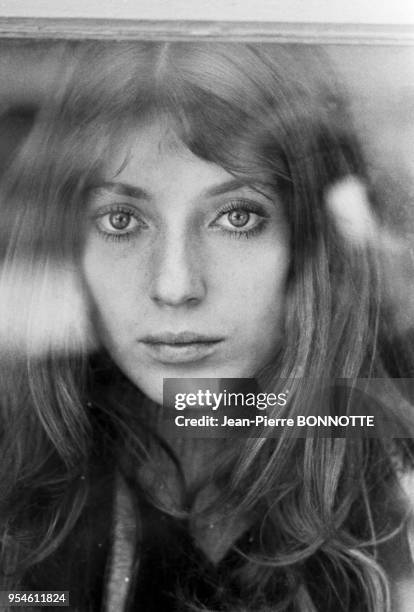 Actrice Joanna Shimkus lors du tournage du film 'L'Invitée' en février 1969 à Besançon, France.