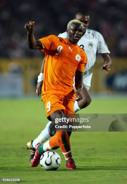 Arouna Kone of Ivory Coast in action during the MTN Africa Cup of Nations Group A match between Libya and the Ivory Coast at the Cairo International...