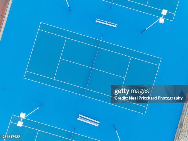 tennis courts - hardcourt stock pictures, royalty-free photos & images