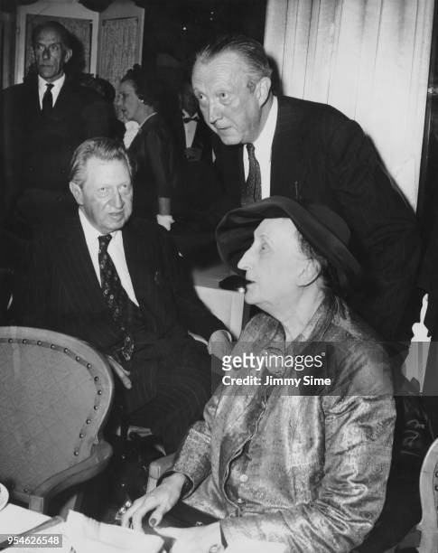 Three members of the literary Sitwell family at the Dorchester Hotel in London for a Foyles Literary Luncheon marking the publication of the first...