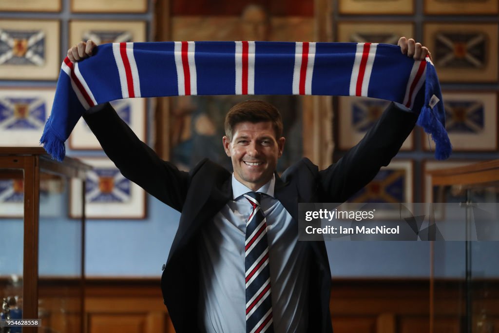 Steven Gerrard is Unveiled as the New Manager at Rangers