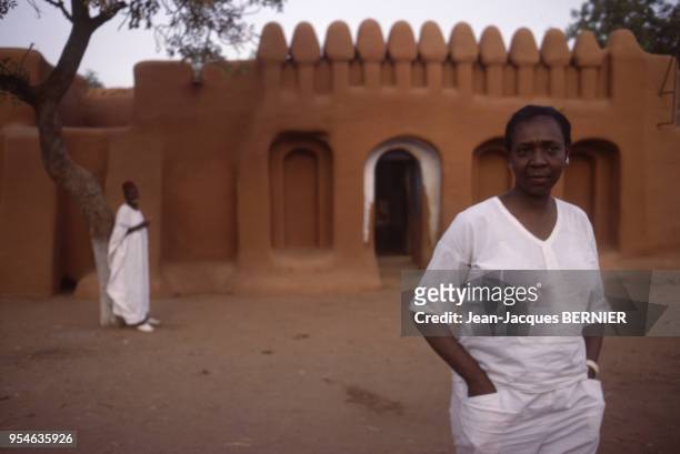 écrivain Maryse Condé en avril 1984 à Ségou, Mali.