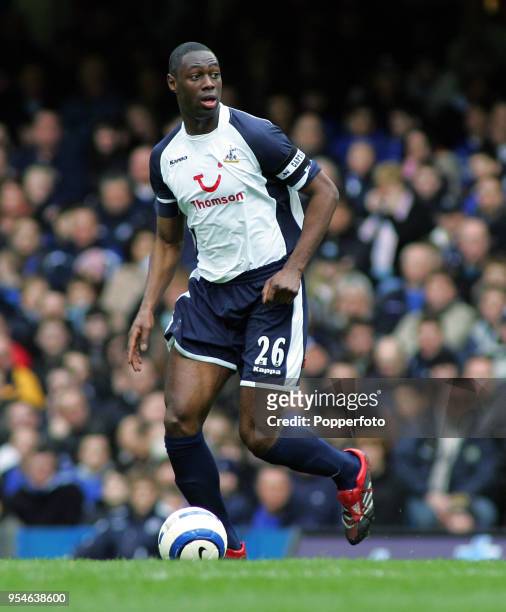 Ledley King of Tottenham Hotspur in action during the Barclays Premiership match between Chelsea and Tottenham Hotspur at Stamford Bridge in London...