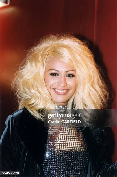 La chanteuse Lââm participe à la sélection pour l'Eurovision le 2 mars 1999 à l'Olympia, Paris, France.