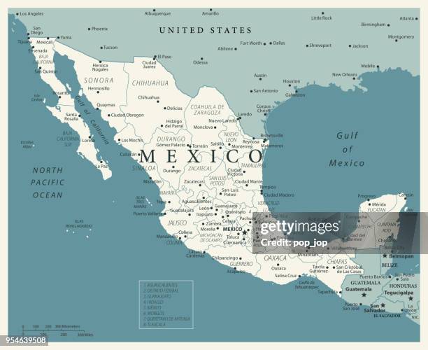 stockillustraties, clipart, cartoons en iconen met 24 - mexico - vintage murena geïsoleerd 10 - mexicali