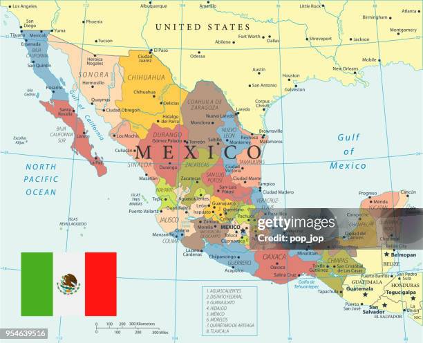 Maxio Map Mexico Political Map Photos and Premium High Res Pictures - Getty Images