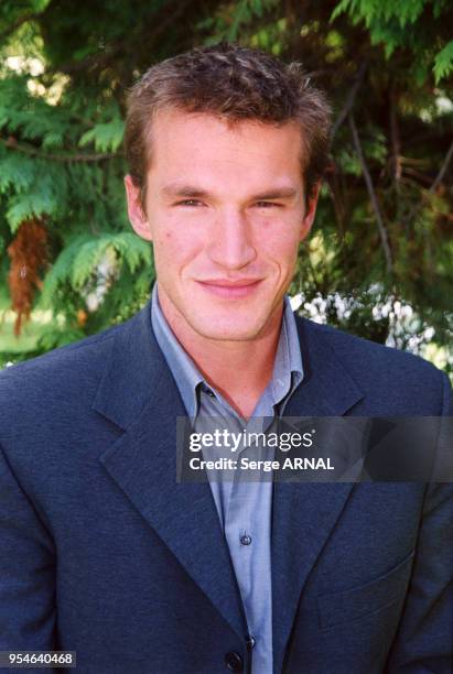 Portrait de Benjamin Castaldi le 30 août 2000 à Paris, France.