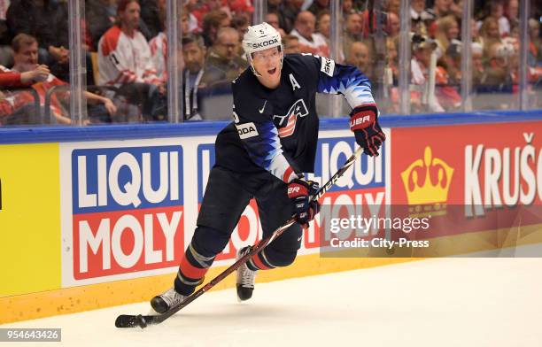 Connor Murphy of Team USA during the World Championship game between USA and Canada at Jyske Bank Boxen Arena on May 4, 2018 in Herning, Denmark.