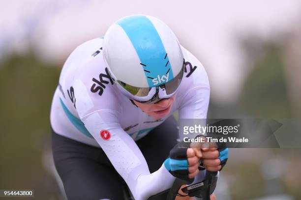 Christopher Froome of Great Britain and Team Sky / during the 101th Tour of Italy 2018, Stage 1 a 9,7km Individual Time Trial from Jerusalem to...