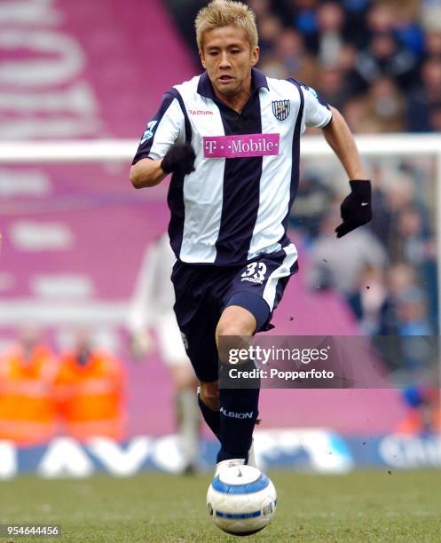 Junichi Inamoto of West Bromwich Albion in action during the Barclays Premiership match between Birmingham City and West Bromwich Albion at the St...