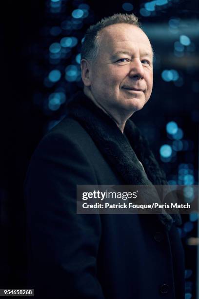 Singer and musician Jim Kerr of the rock group Simple Minds is photographed for Paris Match on November 30, 2017 in Paris, France.