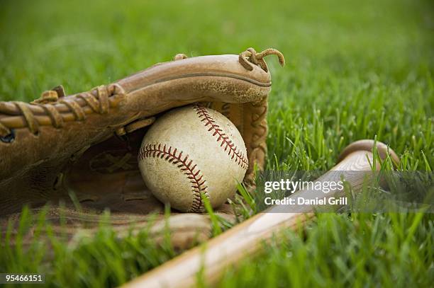 baseball equipment - baseball bat stock pictures, royalty-free photos & images