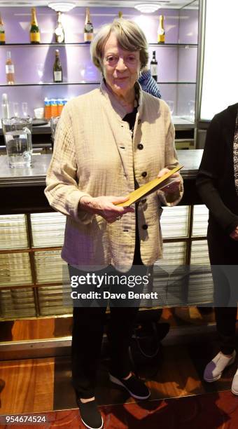 Maggie Smith attends the Acting For Others Golden Bucket Awards at The Prince of Wales Theatre on May 4, 2018 in London, England.