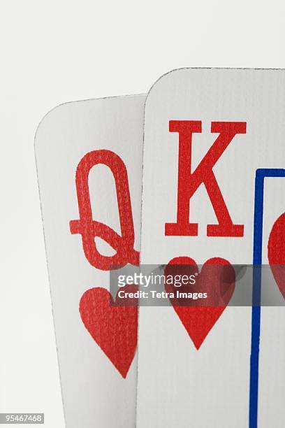 king and queen of hearts - king of hearts stock pictures, royalty-free photos & images