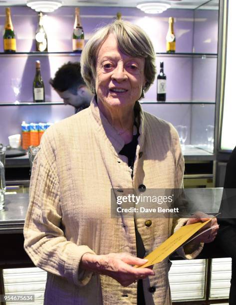 Maggie Smith attends the Acting For Others Golden Bucket Awards at The Prince of Wales Theatre on May 4, 2018 in London, England.