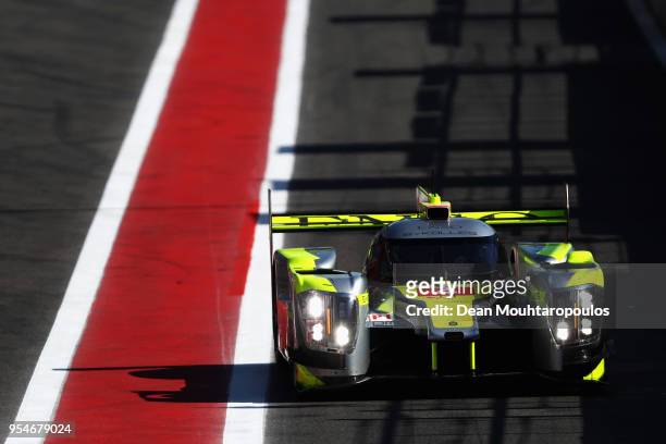 In the ENSO CLM P1/01 - Nismo driven by Oliver Webb of Great Britain , Dominik Kraihamer of Austria, Tom Dillmann of France drives in pit lane during...