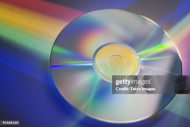 cd and rainbow - dvd stock pictures, royalty-free photos & images