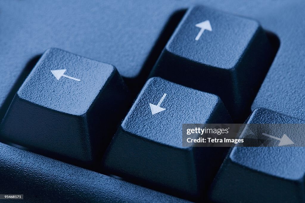 Arrow keys on keyboard