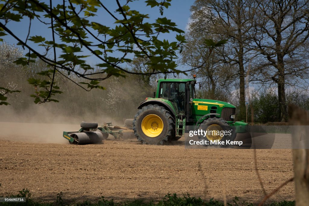 John Deere Tractor Working Field