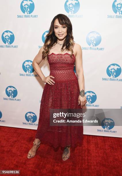 Actress, dancer and singer Mayte Garcia arrives at The Single Mom's Awards presented by Single Moms Planet at The Peninsula Beverly Hills on May 4,...