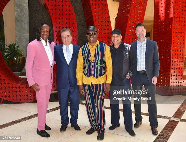 Recording artist Verdine White of Earth, Wind & Fire, President & Chief Operating Officer of The Venetian and The Palazzo George Markantonis,...