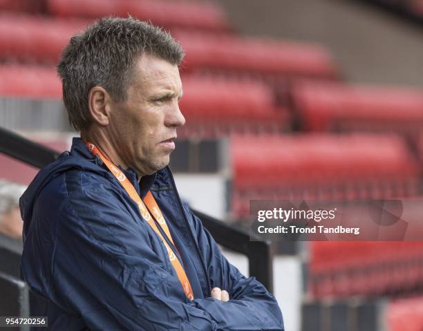 Gunnar Halle of Norway during the UEFA European Under-17 Championship at Bescot Stadium on May 4, 2018 in Walsall, England.