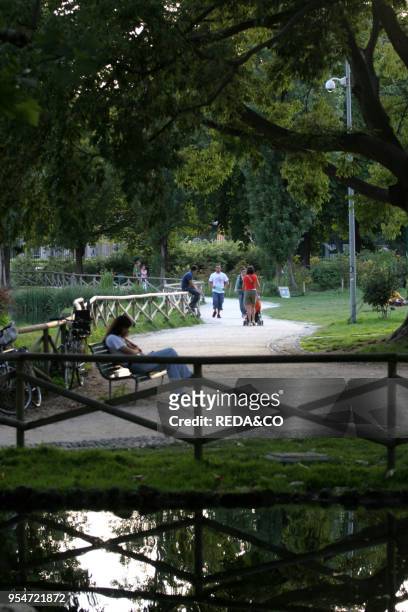 Sempione park, Milan, Lombardy, Italy.