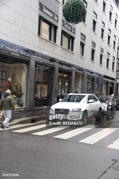 Via Verri street, Milan, Lombardy, Italy, Europe.