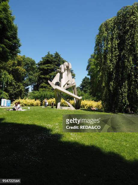 Parco Sempione, public park, Milan, Lombardy, Italy, Europe.