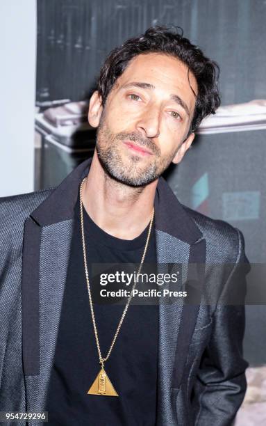 Actor Adrien Brody attends Art New York at Pier 94, Manhattan.