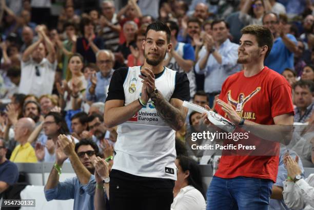 Players Willy and Juancho Hernangomez during the Turkish Airlines Euroleague Play Offs Game 3 between Real Madrid v Panathinaikos Superfoods Athens...