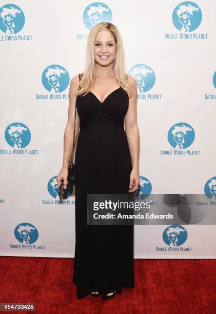 Playboy Playmate Michelle McLaughlin arrives at The Single Mom's Awards presented by Single Moms Planet at The Peninsula Beverly Hills on May 4, 2018...