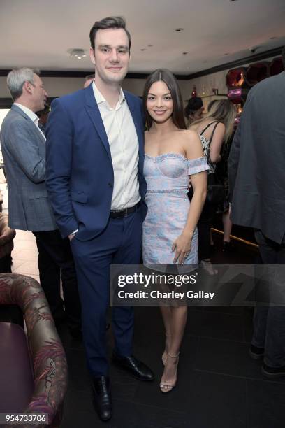 Playboy Chief Creative Officer Cooper Hefner and Scarlett Byrne attend Playboy's 2018 Playmate of the Year Celebration at Beauty & Essex on May 4,...