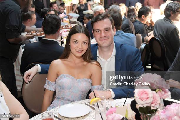 Scarlett Byrne and Playboy Chief Creative Officer Cooper Hefner attend Playboy's 2018 Playmate of the Year Celebration at Beauty & Essex on May 4,...