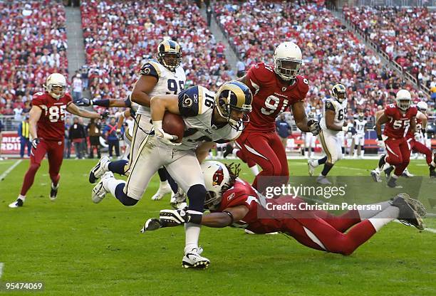Wide receiver Danny Amendola of the St. Louis Rams runs with the ball after a reception against the Arizona Cardinals during the second quarter of...