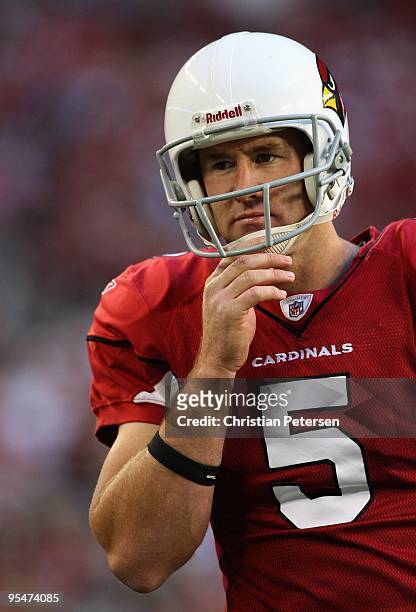 Punter Ben Graham of the Arizona Cardinals stands on the sidelines during the NFL game against the St. Louis Rams at the Universtity of Phoenix...