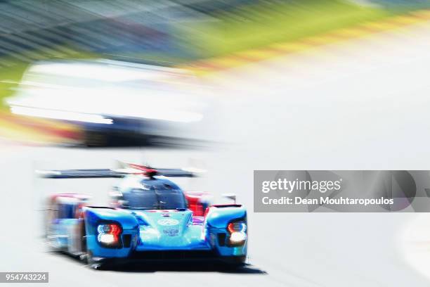 In the BR Engineering BR1 - AER driven by Mikhail Aleshin of Russia and Vitaly Petrov of Russia competes during Final Free Practice session in the...