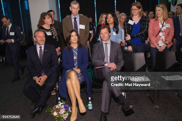 Denmark Foreign Minister Anders Samuelsen, Her Royal Highness the Crown Princess Mary of Denmark and Danish Ambassador to the United States Lars Gert...