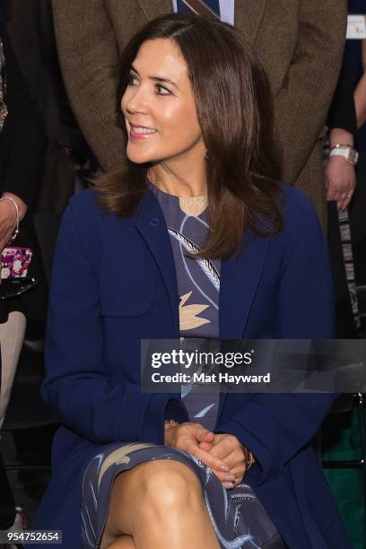 Her Royal Highness the Crown Princess Mary of Denmark attends the Novo Nordisk Research Center Seattle to listen to a panel discussion highlighting...