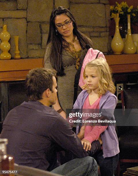 Cameron Mathison , Lucy Merriam and Jenna DiMartini in a scene that airs the week of January 4, 2010 on Disney General Entertainment Content via...