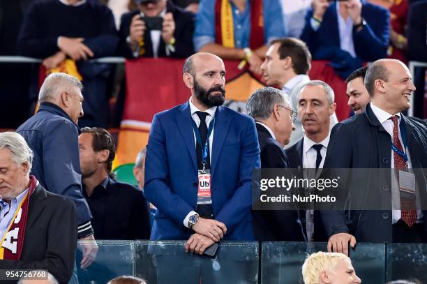 Ramon Rodriguez Verdejo Monchi of Roma during the UEFA Champions League Semi Final match between Roma and Liverpool at Stadio Olimpico, Rome, Italy...