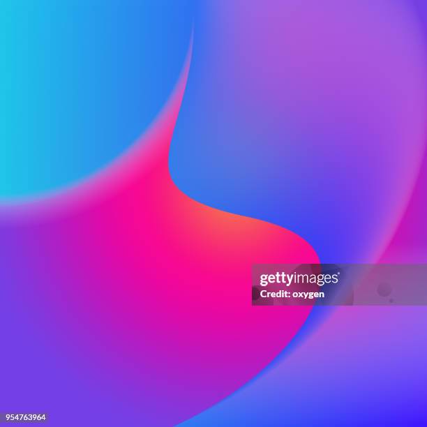 trendy colorful holographic abstract background - bright abstract stock pictures, royalty-free photos & images